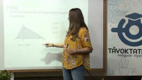 Embedded thumbnail for Matematika, 8. osztály, 4. óra, A háromszögek hasonlóságának tételei
