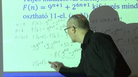 Embedded thumbnail for Matematika, III. osztály, 80. óra, Oszthatóság bizonyítása teljes indukcióval