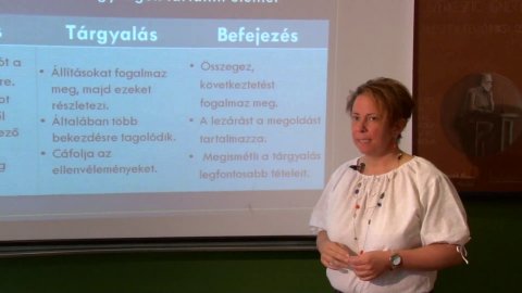 Embedded thumbnail for Magyar nyelv és irodalom, I. osztály, 128. óra, A szöveg szerkezeti egységei és szerkezettípusai