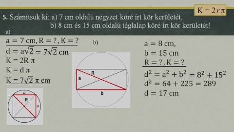 Embedded thumbnail for Matematika, 7. osztály, 122. óra, A kör kerülete