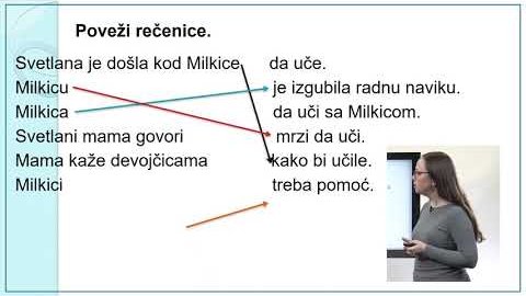 Embedded thumbnail for Szerb mint nem anyanyelv, 7. osztály, 26. óra, Jovanka Jorgačević: Radna navika