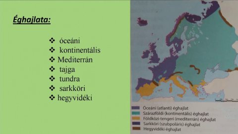 Embedded thumbnail for Földrajz, 6. osztály, 63. óra, Európa földrajzi helyzete, határai és nagysága