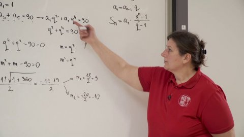 Embedded thumbnail for Matematika, III. osztály, 87. óra, Mértani sorozatok - gyakorló feladatok