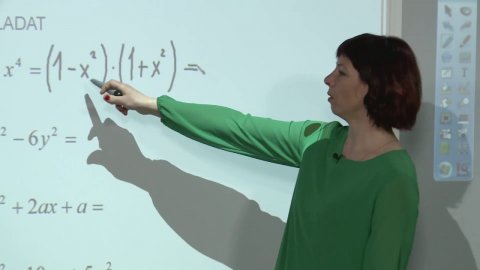 Embedded thumbnail for Matematika, 7. osztály, 106. óra, Polinomok tényezőkre bontása – a binom négyzetének alkalmazása