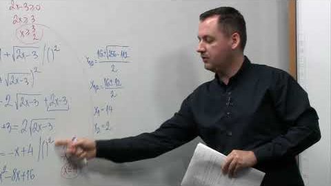 Embedded thumbnail for Matematika, II. osztály, 38. óra, Irracionális egyenletek – második rész
